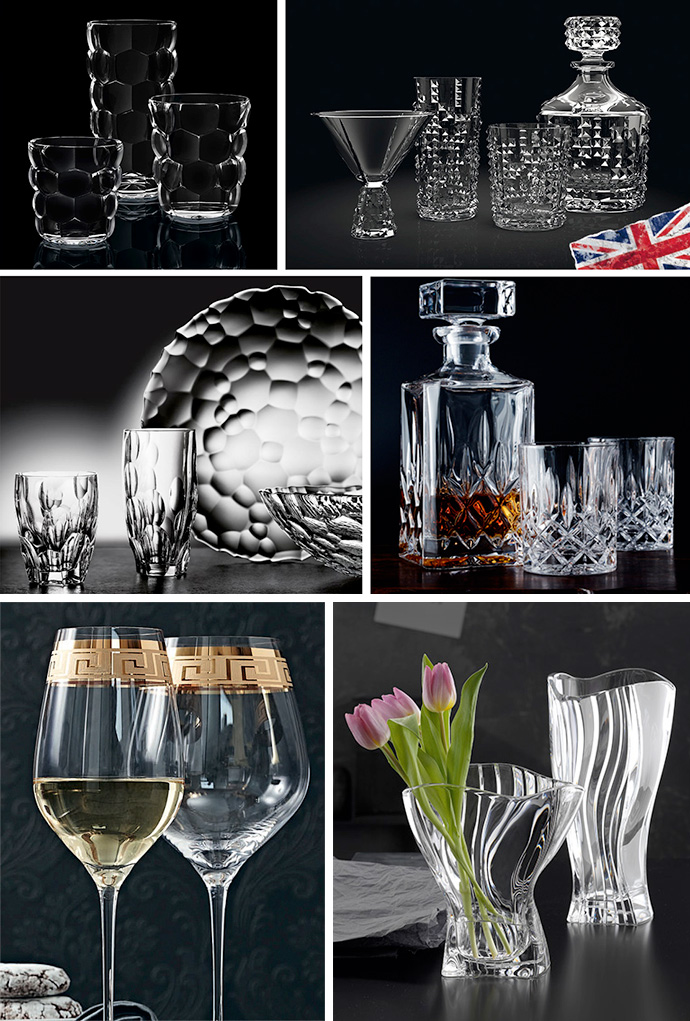 examples of Nachtmann glassware